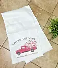 1pc White Valentine's Truck Table Runner 72" x 14" Kitchen Dining S36