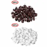 50x_Plastic Pointed Shelf Holder Pins Support Pegs for Bookcase Furniture Wine