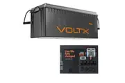 VoltX 12V 300Ah Lithium Battery + Switch Panel ON-OFF Control Box (Connect 17 Devices)