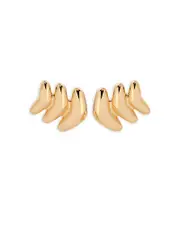 Ettika Metal Moderna Stud Earrings