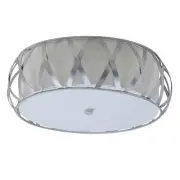 Charing Cross 15 in. 2-Light Chrome Flush Mount Light