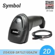 Symbol DS4308-SR7U2100AZW Handheld Corded 2D Barcode Scanner with USB Cable