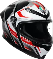 AGV K6 S Helmet - Karve - Matte Black/White/Red - Medium 2118395002-025-M