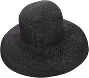 [INOOMP] 1pc Caps for Women Hat for Women Woven Hat Sunshade Hat Outdoor Protection Hat Sun Protection Hat Breathable Sun Cap Beach Hat Black