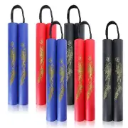 Wpxmer 4 Pack Foam Rubber Training Sticks Martial Art Sticks for & Beginners