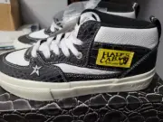 Mens Sz 7.5 W9 Vans x Carpet Company Skate Half Cab Black Croc Embossed Leather