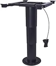 ALSTON Table Pedestal Telescopic Leg 355-730mm Adjustable Height Aluminum Alloy 360 Degree Turntable Sliding System for RV Marine Boat Caravan Motorhome