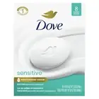 Dove Beauty Bar More Moisturizing Than Bar Soap for Softer Skin, Fragrance Free,