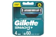Gillette Mach3+ Replacement Cartridges 4 Pack