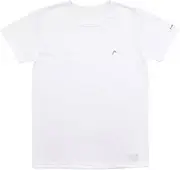 [HEAD] Modern Men's Short Sleeve Crew Neck Inner T-Shirt, Men's Underwear, Cotton Blend, Quick Drying, 3-Piece Set, Bulk Purchase, Plain, One Point on The Chest, White, White, LL