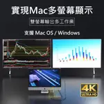 [現貨] MAC 多螢幕擴充轉接器TYPE-C/USB轉雙HDMI 4K高畫質輸出適用蘋果MACOS / WINDOWS