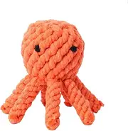 VERDANVERSE Funny Bite Octopus Dog Cotton Rope Durable Teeth Grinding Pet Plaything for Dogs and Cats Reduces Boredom and Destructive Behavior Orange
