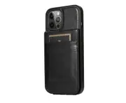 C26 Black Back Cover Phone Card Protective Holster Flip Phone Case Protection Bumper for IPhone 14 Pro Max