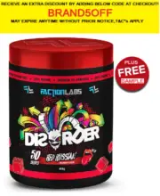 Faction Labs Disorder Pre-Workout High Stim Energy Dis Order