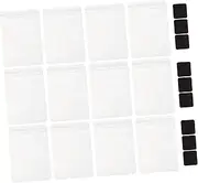 jojofuny 50Sets Self Seal Jewelry Storage Bags with Tarnish Cards for Earrings Rings Necklaces Durable PVC Pouches for Organizing Jewelry Reusable and Convenient