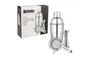 Bartender 3 Piece Stainless Steel Cocktail Set