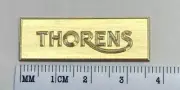 Thorens Turntable Logo Dust Cover Badge Solid Brass Engraved 124 125 160