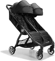 Baby Jogger Australia City Tour 2 Double Stroller (Pitch Black) - Prams & Strollers, Twins, Super Lightweight, Compact fold, Travel Pram, Lightweight and Compact, UV50+ Canopy