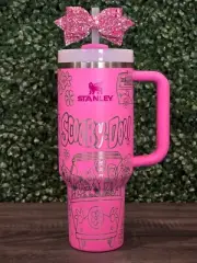 Scooby Doo Stanley Cup 40oz Scooby Doo Pink Gift Quencher H2.0 Stanley