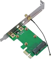 Mini PCI-E to PCI-E Riser Card Expand External Adapter Network Card for Desktop PC