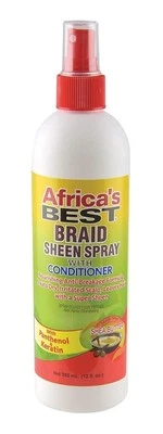Africa's Best Braid Sheen Spray With Conditioner, 12 Ounce, Green, 1-102-12-1243