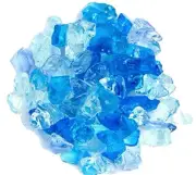 10 Pounds Bahama Blend Fire Glass for Fire Pit 3/4-1" Fire Place Table Landscape