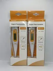 2 Pack Accurate Fast Reading Digital Fever Oral Body Thermometer