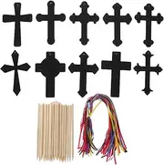 Diy Scratch Cross Art Kit by 60pcs Easter Cross Scratch Paper for Easter Egg Decor Cross Scratch Paper Art