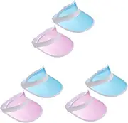 [BESPORTBLE] Beach Hats for Women Hat with Lanyard Sunshade Hat Sun Hat for Women Straw Hat Sun Visor Hat for Women Caps Outdoor Decorative Sun Hat Blue Sun Hats Hat Women