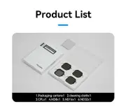 TELESIN CPL/ND Filter 4-Pack - for GoPro HERO13 - CPL/ND8/ND16/ND32
