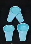 2x Tupperware Measuring Magnets 2pc Sets Raindrop Blue Tablespoon & Teaspoon New