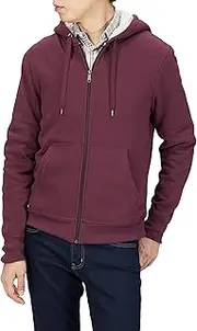 Amazon Essentials Hoodie for Men, Sherpa-Lined Full-Zip Fleece Sweatshirt