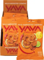 YAVA Wild-Harvested Cashews Chili Lime 35g (Pack of 10)