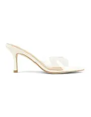 [Siren] Margot Point Toe Mules in White