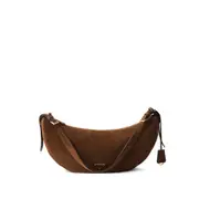 [Prada] Prada Large Suede Shoulder Bag ONE SIZE BROWN