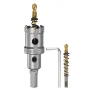 Carbide Hole Saw Set 26mm (1-1/64") Metal Cutter with 2pcs Center Drill Bits