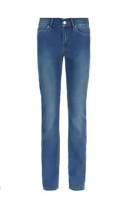 NEW NWT ESCADA SPORT "Linda" straight leg Denim jeans blue sz 40 High Rise