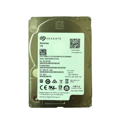 Seagate Barracuda 4TB ST4000LM024 128MB SATA 2.5" Laptop Hard Disk Drive -15mm