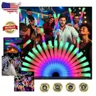 Light-Up Foam Glow Sticks in Bulk - 155 Swirling Colors for Weddings & Parties