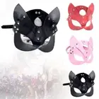 Leather Fox Mask Erotic Half Face Fun Cosplay Halloween Party