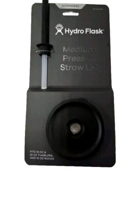 Hydro Flask Medium Press-in Straw Lid 16 & 22 oz Tumblers 10 Oz Rocks Accessory
