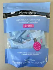 NEUTROGENA Makeup Remover Wipes Singles - Daily Facial Cleanser Towelettes - NEW