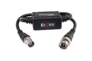 Doss GLI02HD HD Video Ground Loop Isolator BNC Male to Female w 20cm Cables BLK