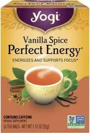 Yogi Tea Herbal Tea Bags Vanilla Spice Perfect Energy 16pk