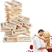 Lust Tower, Couple Game Blocks, Valentine Tumbling Tower Stacking Blocks Game, The Lust Tower, Lust Tower Game for Adults, Couples Games for Adults (1 Set)
