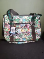 Tokidoki Carezza Eco Mondo Purse Handbag Adios Skeleton Cape Punk Key Chain
