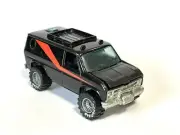 Vintage 1977 Hot Wheels Real Riders A-team Van EXTREMELY RARE MODEL - BLACK 4x4