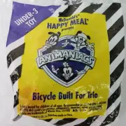 Vintage 1993 Mcdonalds Warner Bros Animaniacs Bicycle Built for Trio Sealed