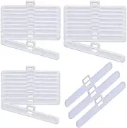 30 pcs 127mm Double Hole Curtain Hanging Slats,Vertical Window Blinds Replacement Parts,White Plastic Vertical Blinds Clip top Hooks
