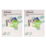 200pc Rexel Laminating Pouches 150 Micron A3 Sheets f/Paper/Documents Protection